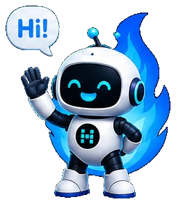 Mascota HireBit saludando